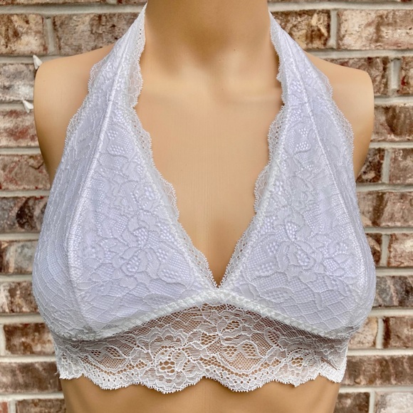 NWTs Abercrombie & Fitch White Lace Bralette - Picture 2 of 7